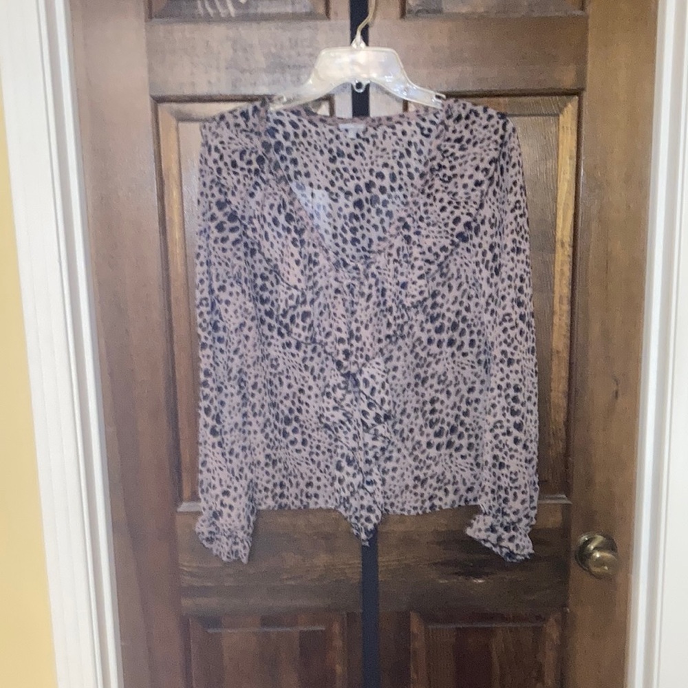 Size Small Charlotte Russe Leopard Print Blouse